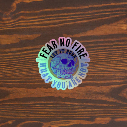 Fear no fire Holographic stickers