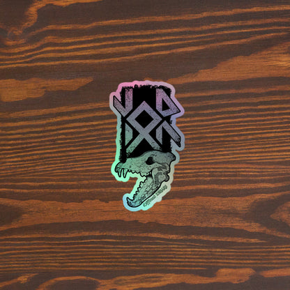 Nauthiz Othala Raido Runes Holographic stickers