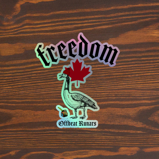 Freedom Holographic stickers