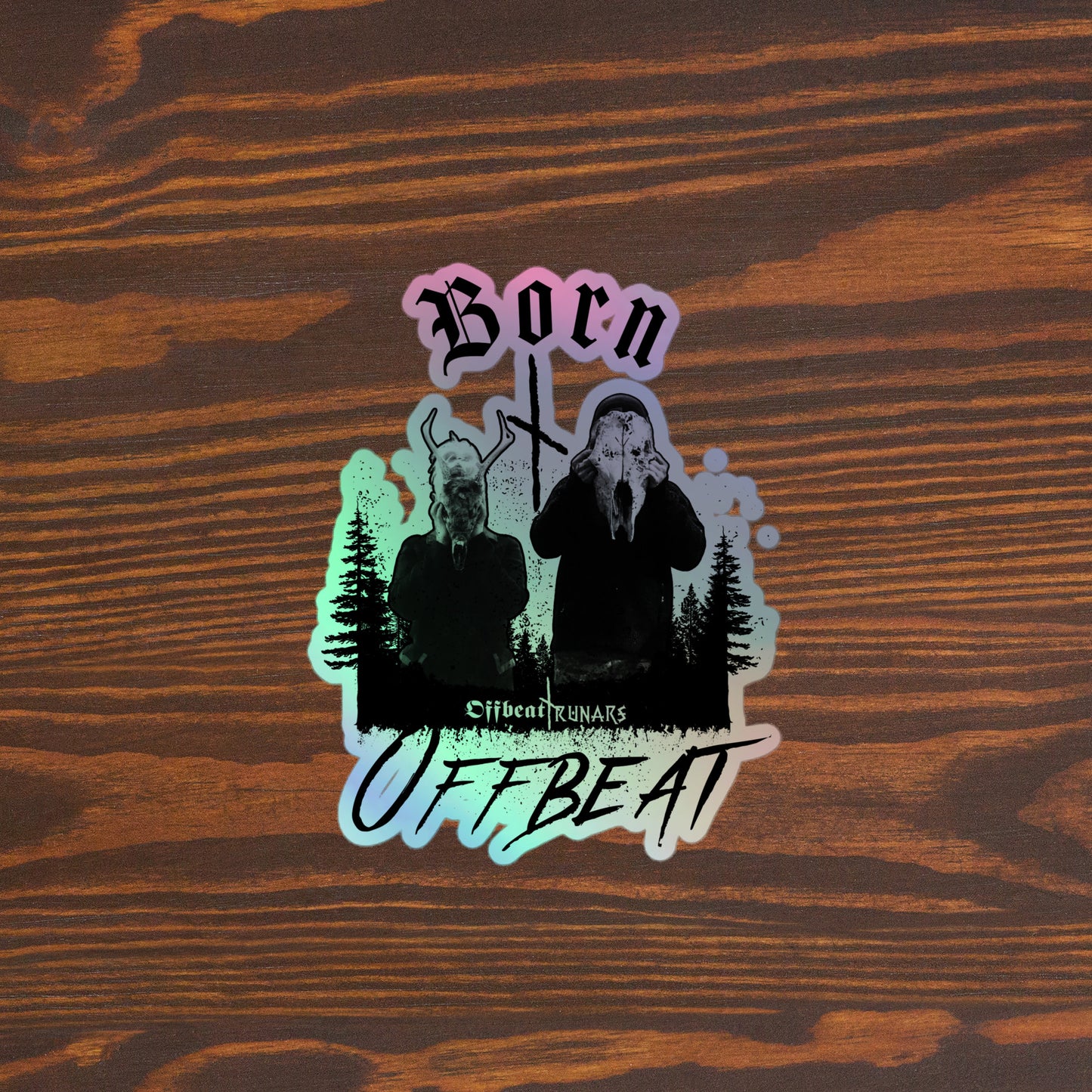 Born Offbeat Holographic stickers