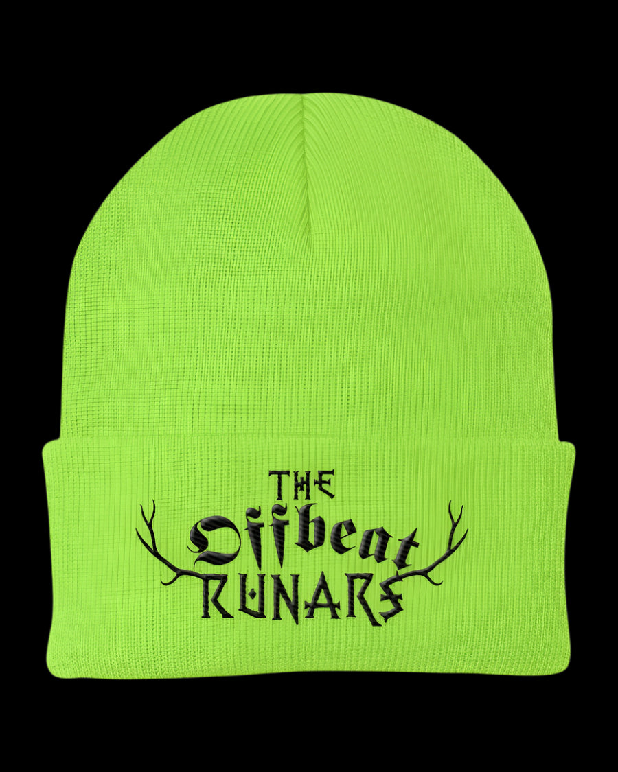 knit cap the offbeat runars green neon