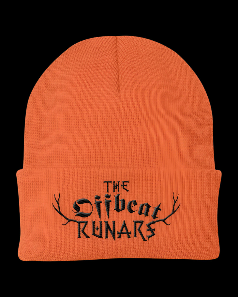 knit cap the offbeat runars neon orange