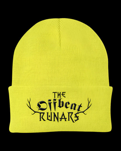 knit cap the offbeat runars neon yellow