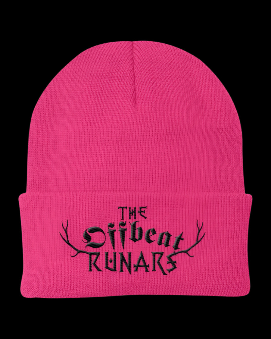 knit cap the offbeat runars safety pink