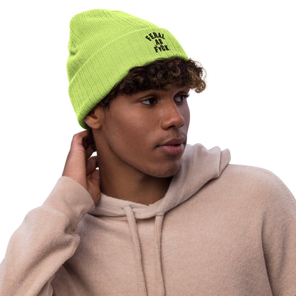 Feral as f*ck Ribbed knit beanie