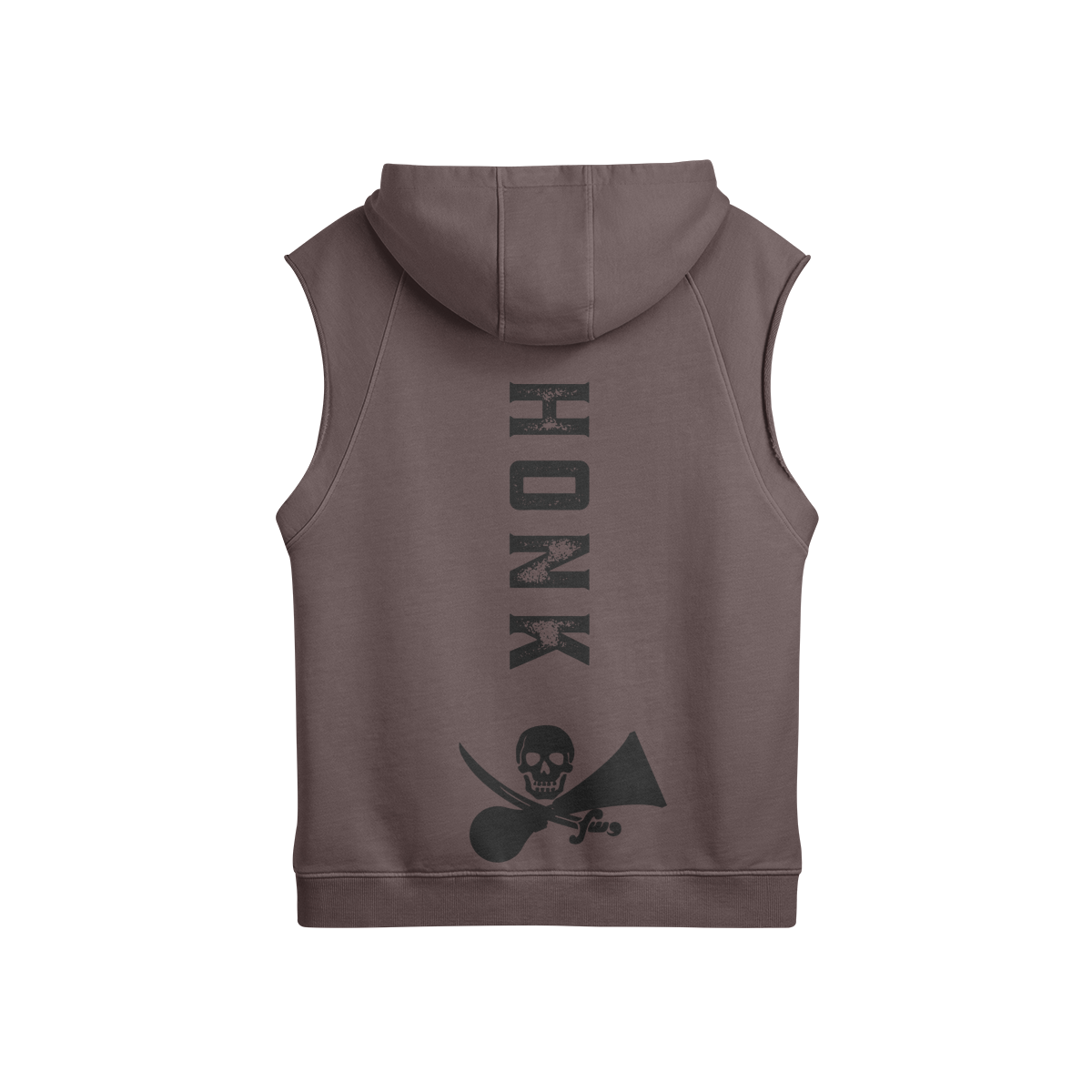 The honkings will continue Oversized Washed Sleeveless Hoodie