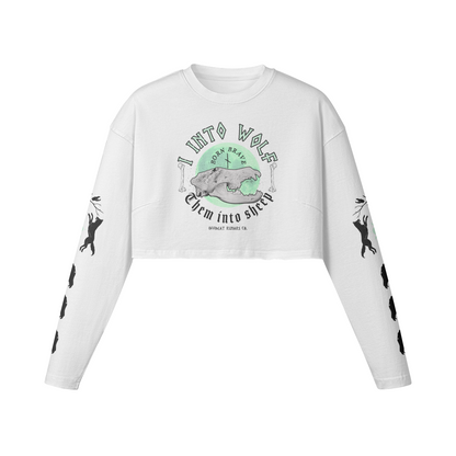 I into wolf Long sleeves crop top