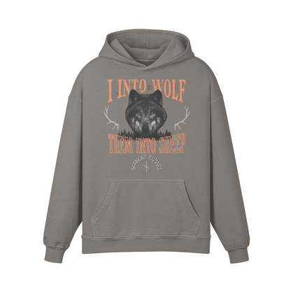 I into wolf Heavyweight Retro Oversized Hoodie