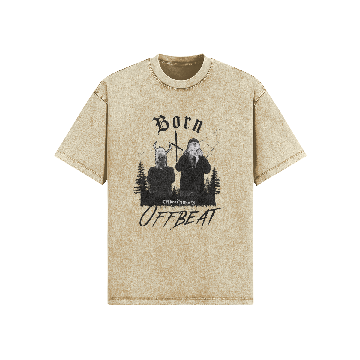 Born Offbeat Faded Snow washed Oversized T-shirt