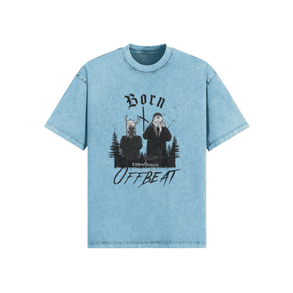 Born Offbeat Faded Snow washed Oversized T-shirt