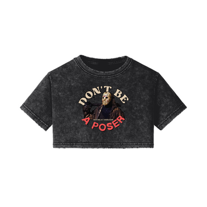 Don't be a poser Vintage Style Crop top