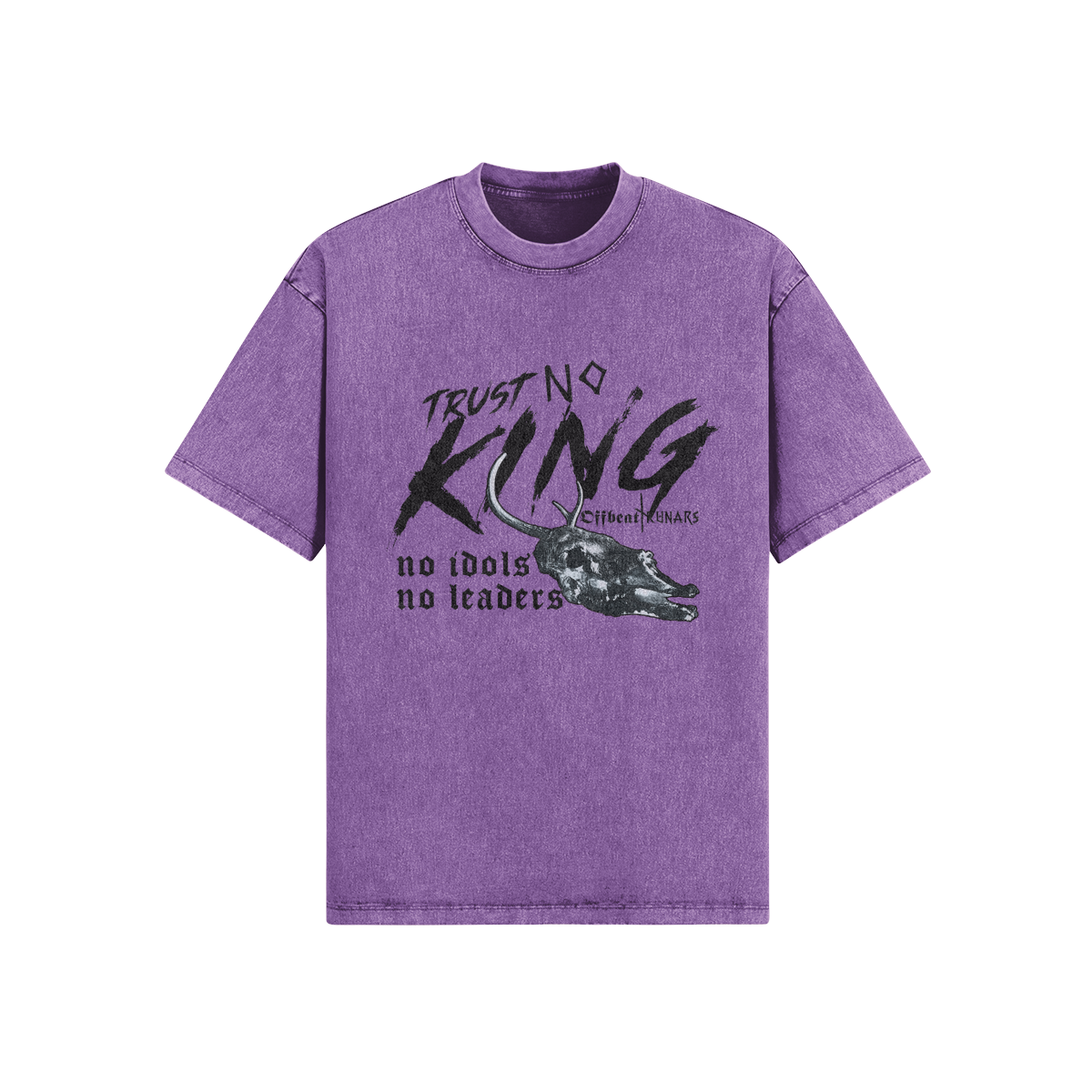 Trust No King Snow Washed Oversized T-shirt