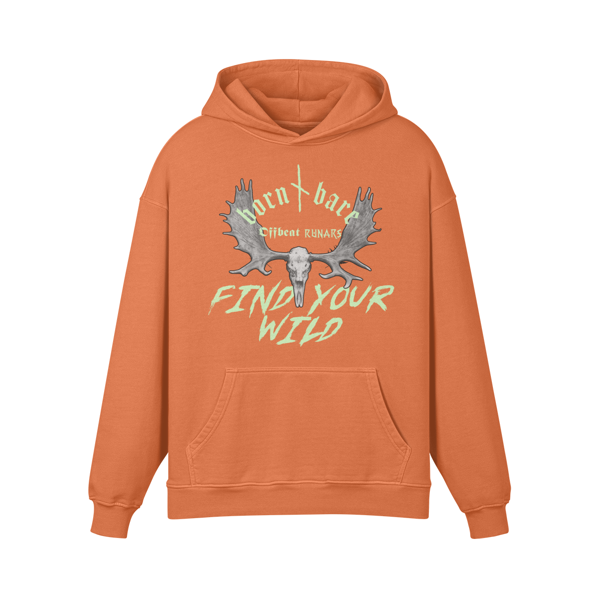 Find your wild Unisex Super Heavyweight Oversized Retro Hoodie