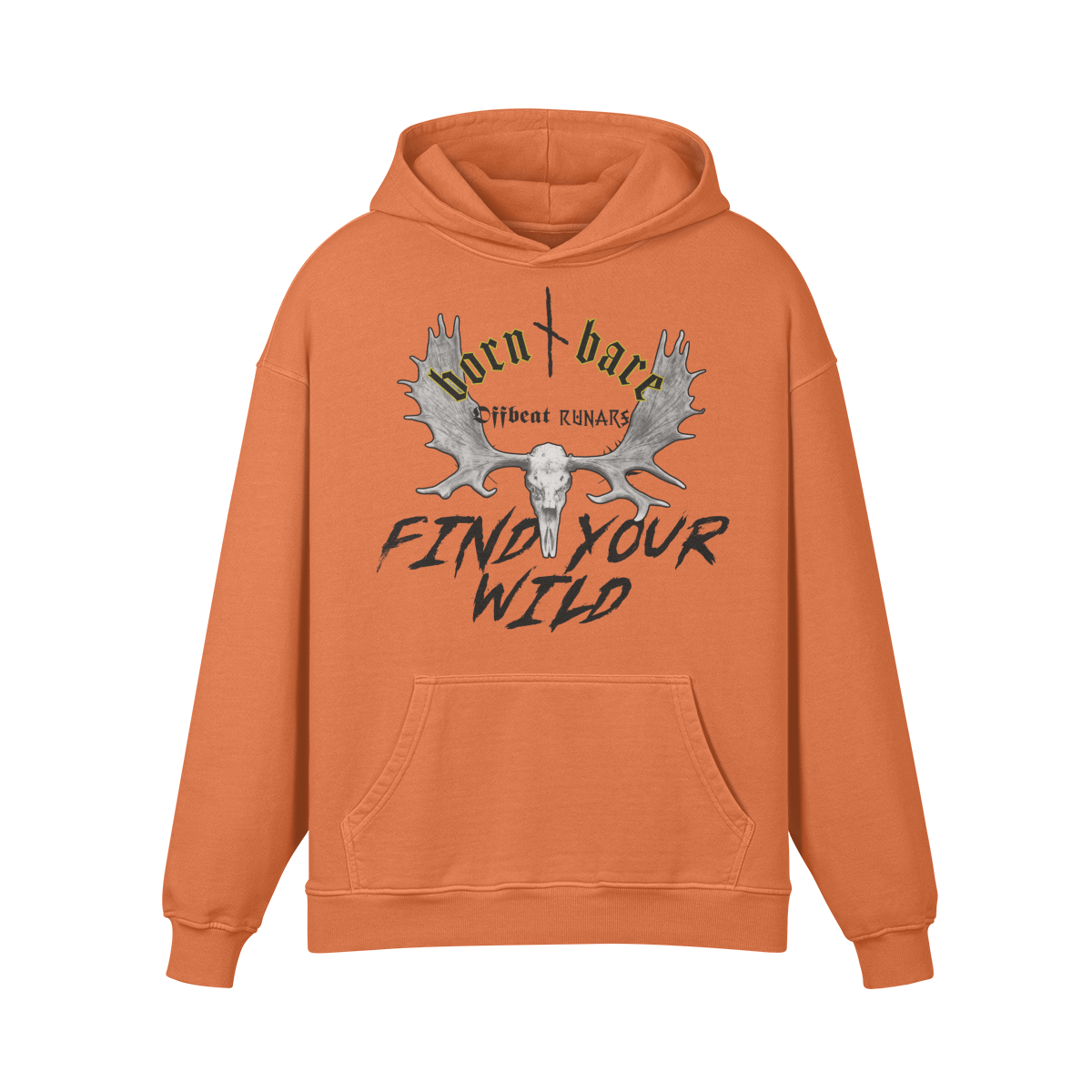 Find your wild Unisex Super Heavyweight Oversized Retro Hoodie