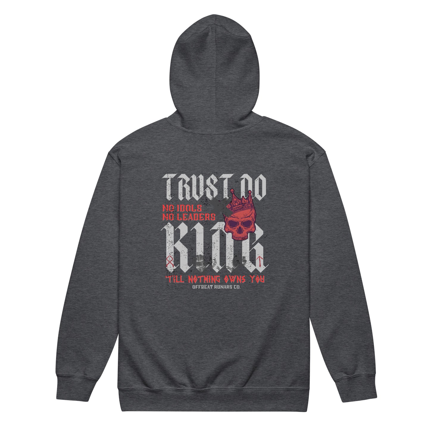 Trust No King Skull+Crown Unisex heavy blend zip hoodie