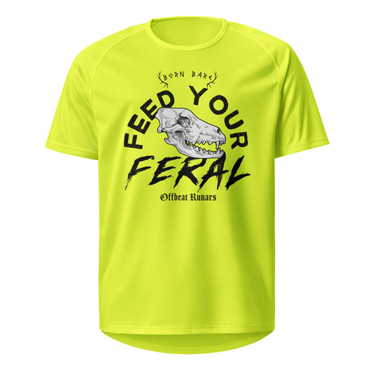 Feed your feral Unisex sports jersey