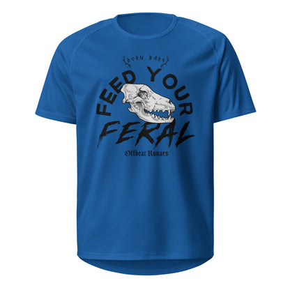 Feed your feral Unisex sports jersey