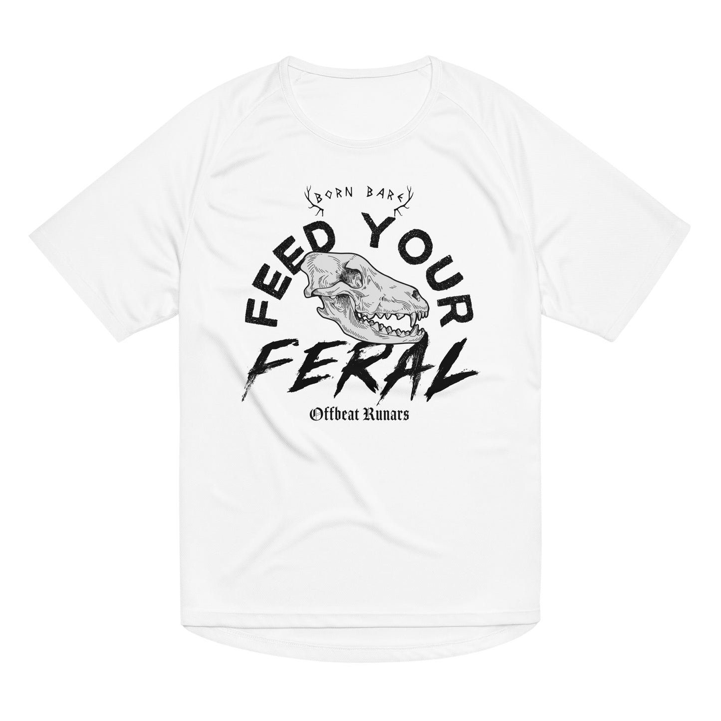 Feed your feral Unisex sports jersey