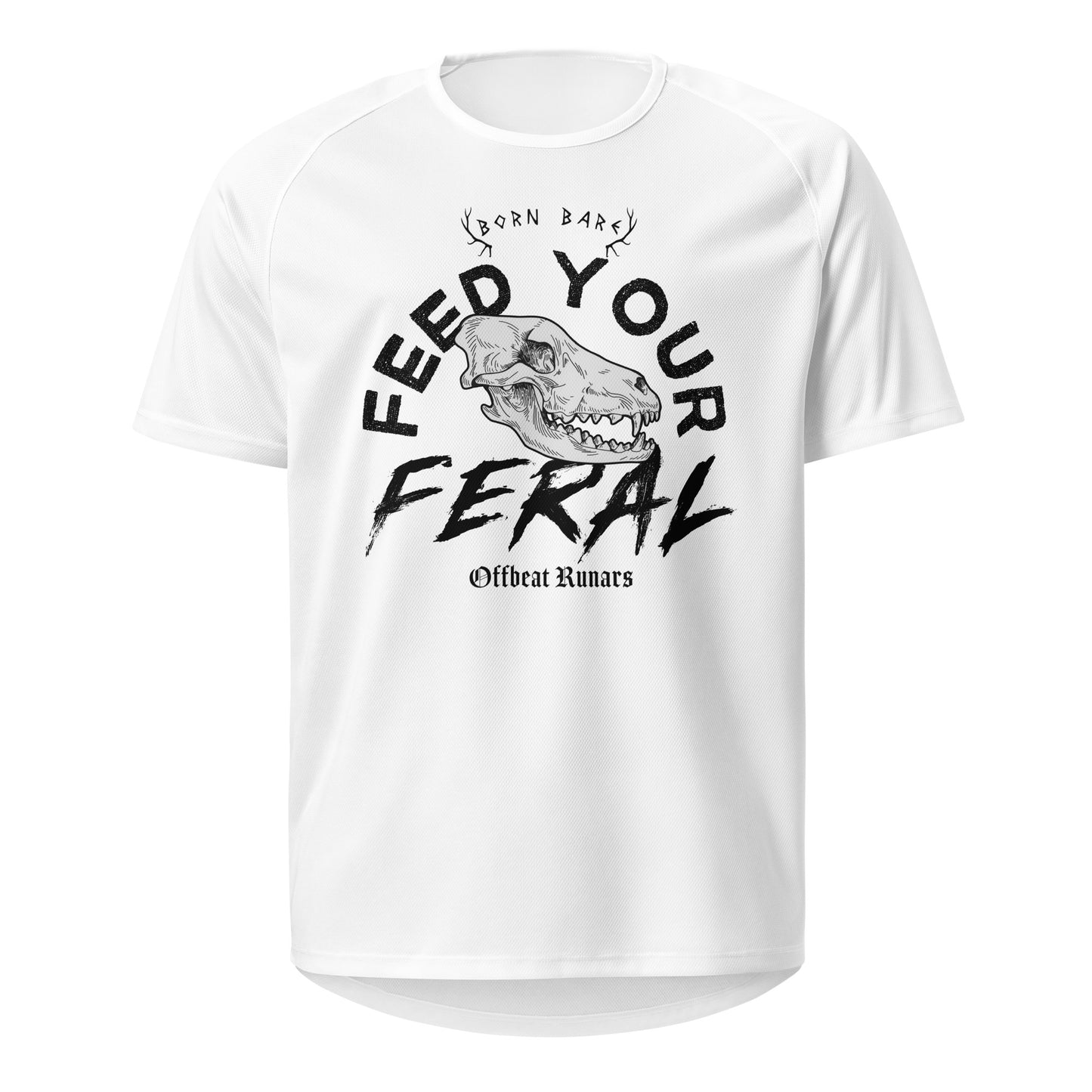 Feed your feral Unisex sports jersey