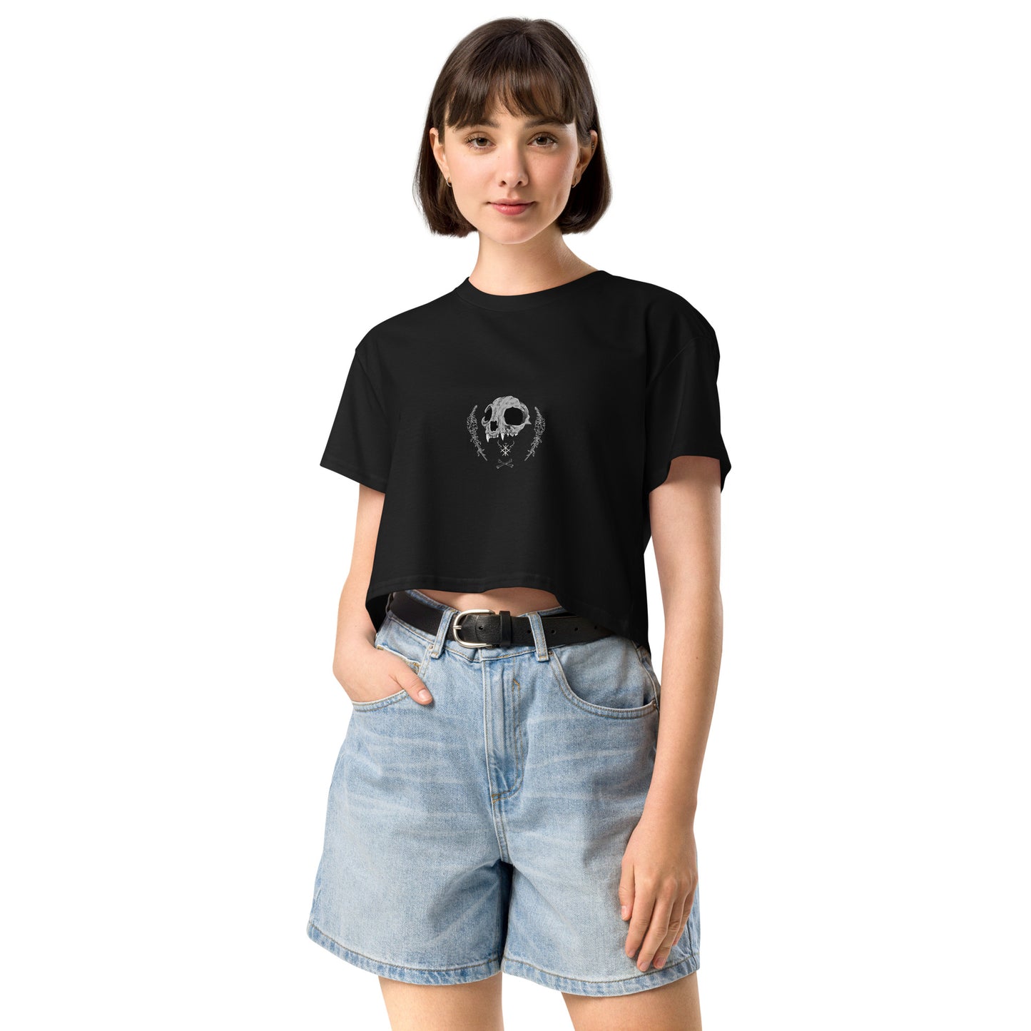 Feral girl club Women’s crop top