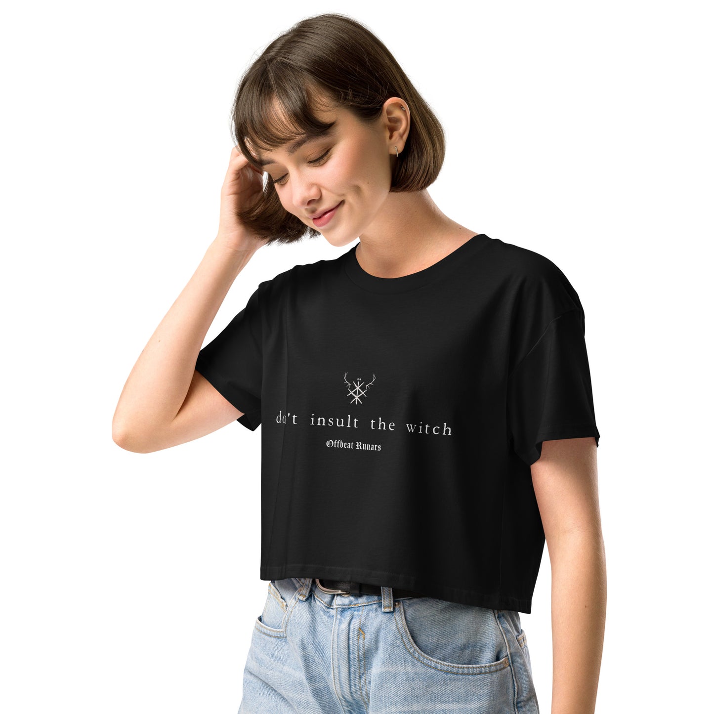 Don't insult the witch Women’s crop top