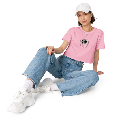 Feral girl club Women’s crop top