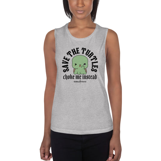 Save the turtles Ladies’ Muscle Tank