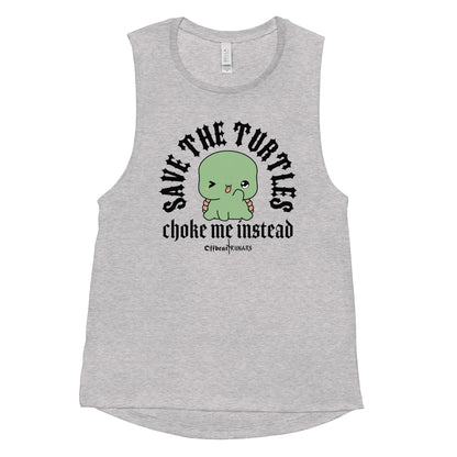 Save the turtles Ladies’ Muscle Tank