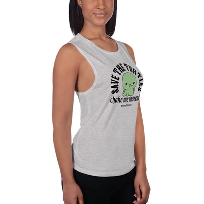 Save the turtles Ladies’ Muscle Tank