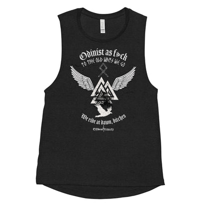 Odinist comme f*ck Ladies' Muscle Tank