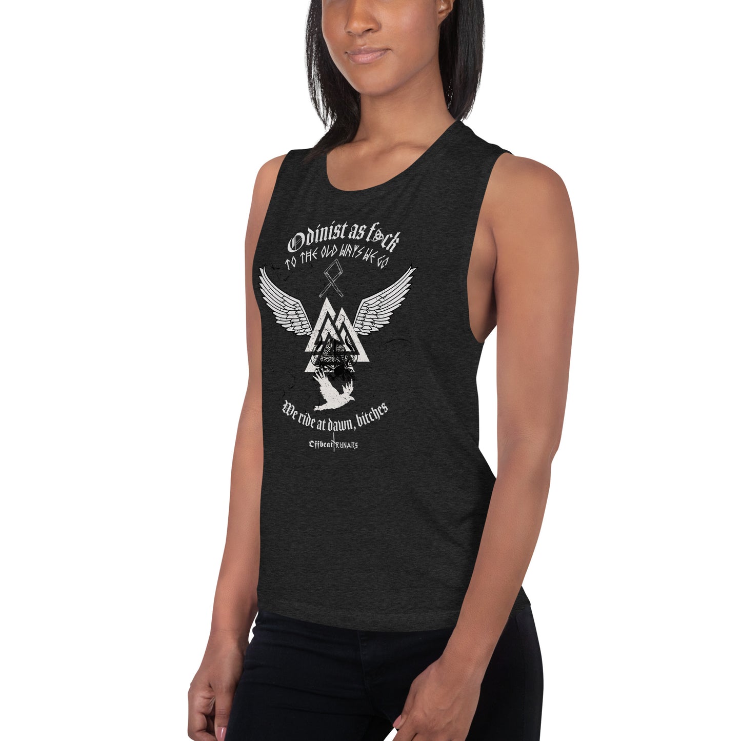 Odinist comme f*ck Ladies' Muscle Tank