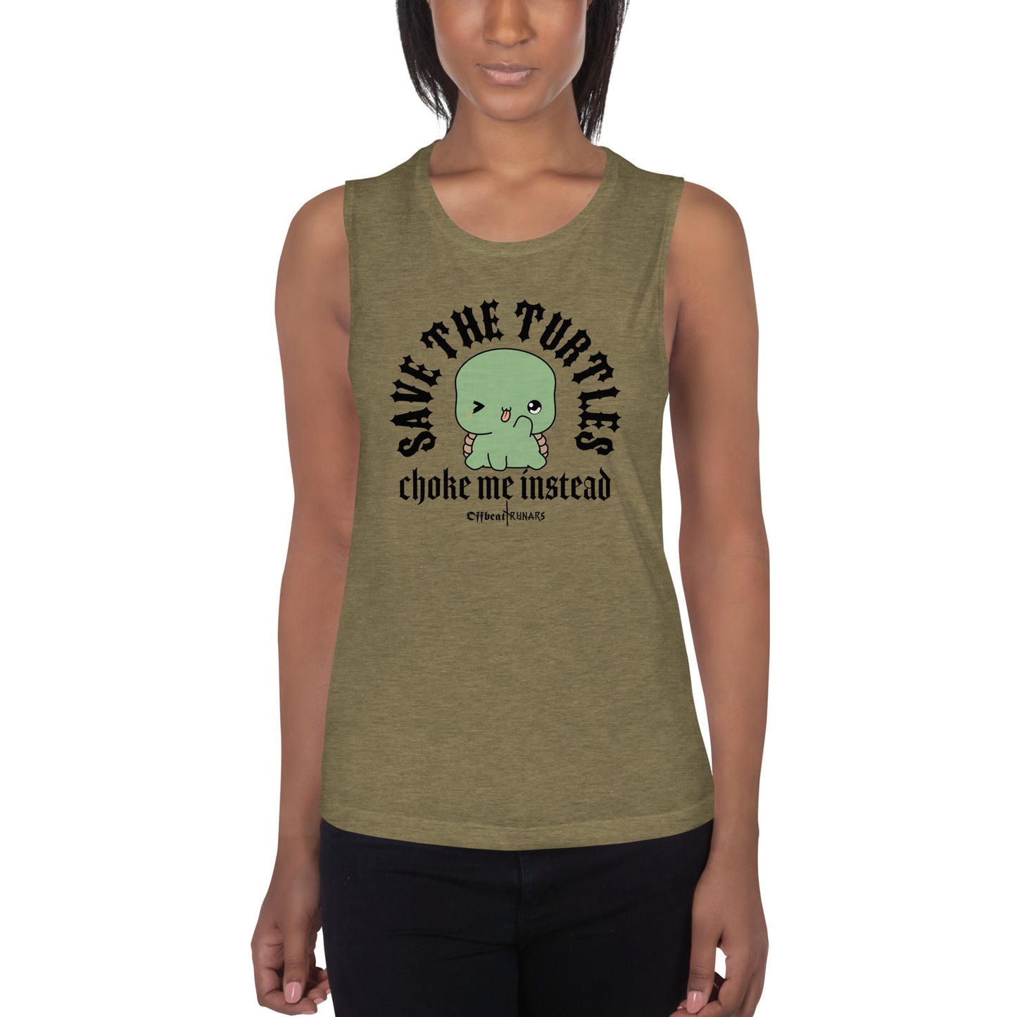 Save the turtles Ladies’ Muscle Tank