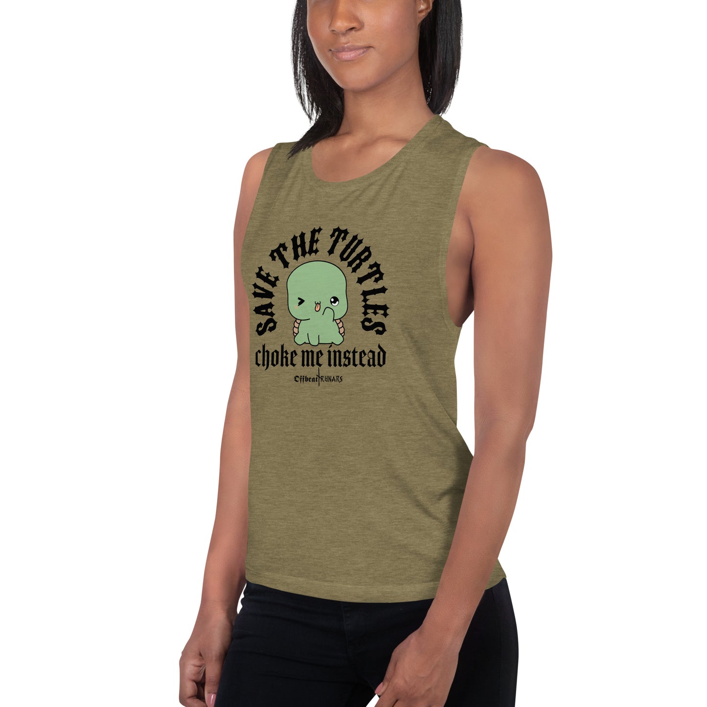 Save the turtles Ladies’ Muscle Tank