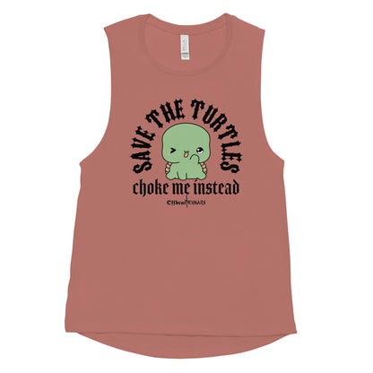 Save the turtles Ladies’ Muscle Tank