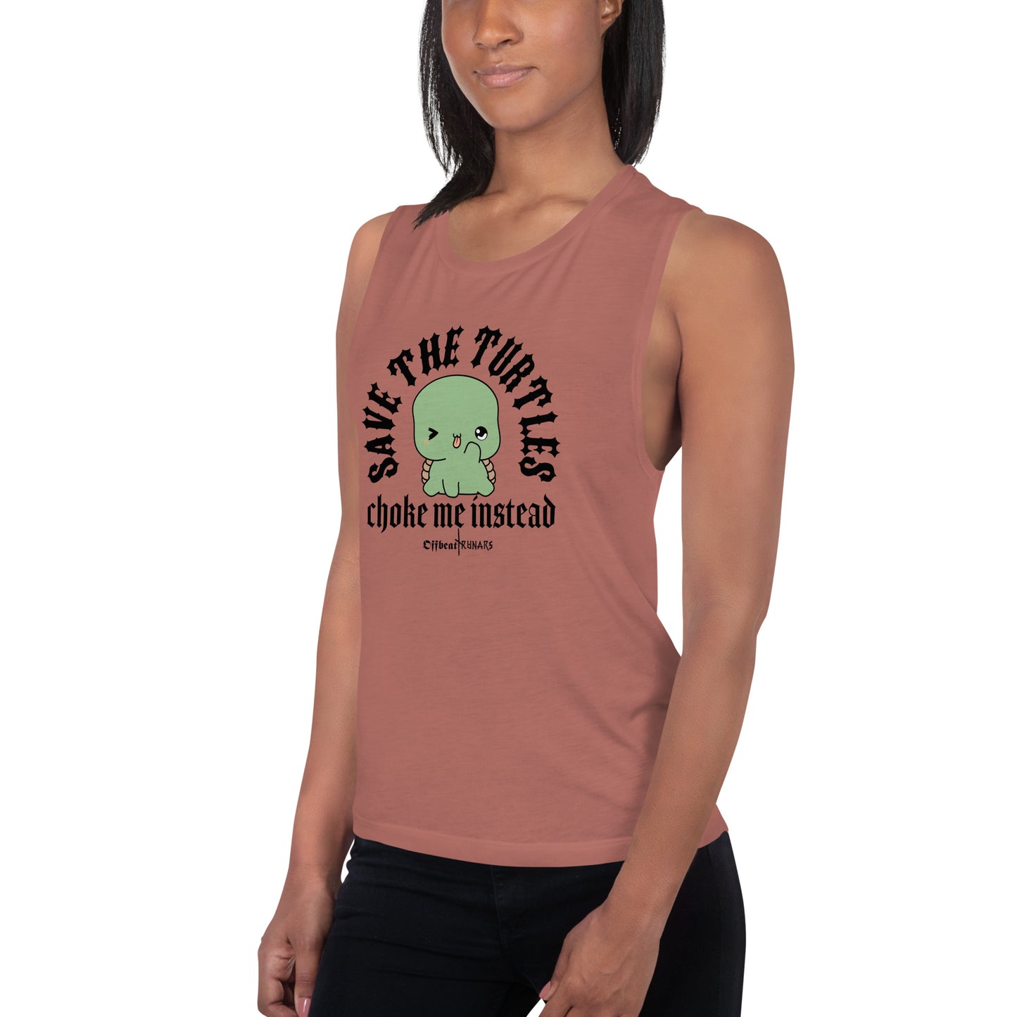 Save the turtles Ladies’ Muscle Tank