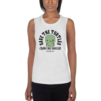 Save the turtles Ladies’ Muscle Tank