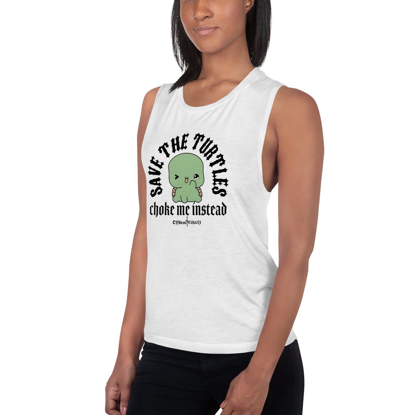 Save the turtles Ladies’ Muscle Tank