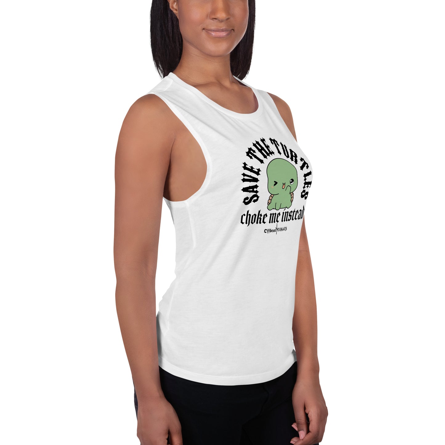 Save the turtles Ladies’ Muscle Tank